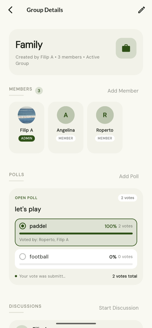 Groups — shown in the TreeLinker Android app